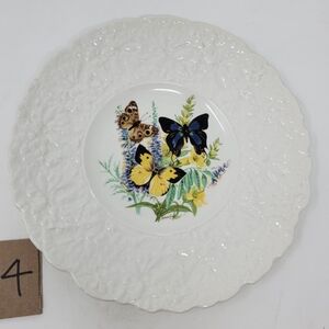 Vintage Plate Butterflies Series Buckeye Dogshead Great Purple Hairstreak